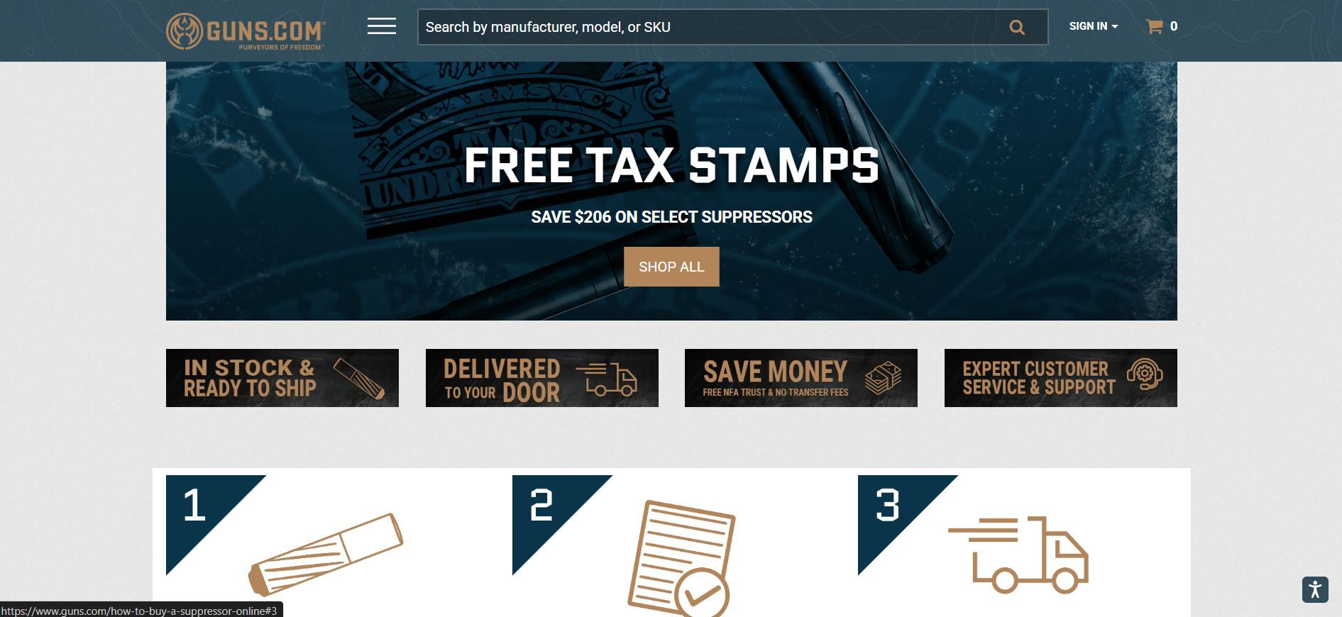 guns.com website